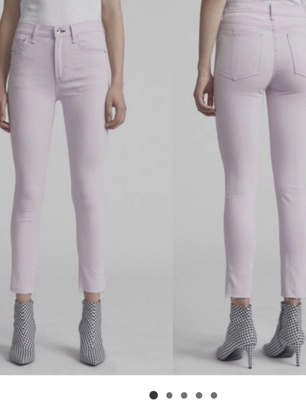 rag & bone Lilac High-Rise Ankle Skinny Jeans